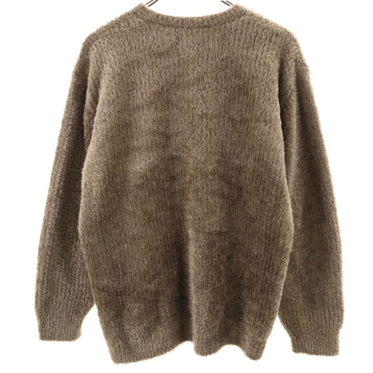 美品 THE NORTH FACE ノースフェイス 長袖 オルタナティブフェザークルー ニット S ブラウン NT92460 アウトドア メンズ