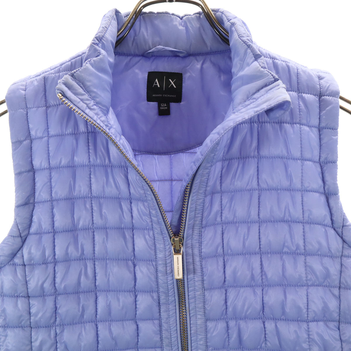 ARMANI EXCHANGE アルマーニエクスチェンジ 中綿ベスト 12A パープル キッズ