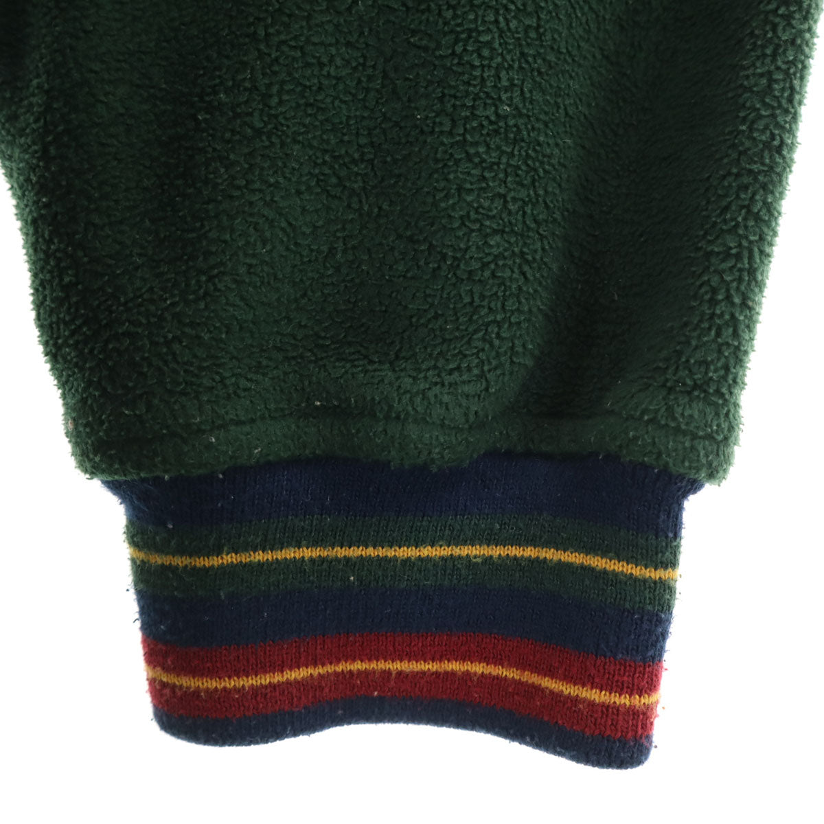 TOMMY HILFIGER トミーヒルフィガー 90s オールド フラッグタグ ハーフジップ フリースジャケット L 深緑 プルオーバー メンズ