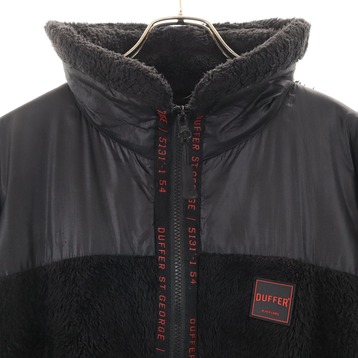 DUFFER ST.GEORGE ダファーオブセントジョージ フリースジャケット XL ブラック メンズ