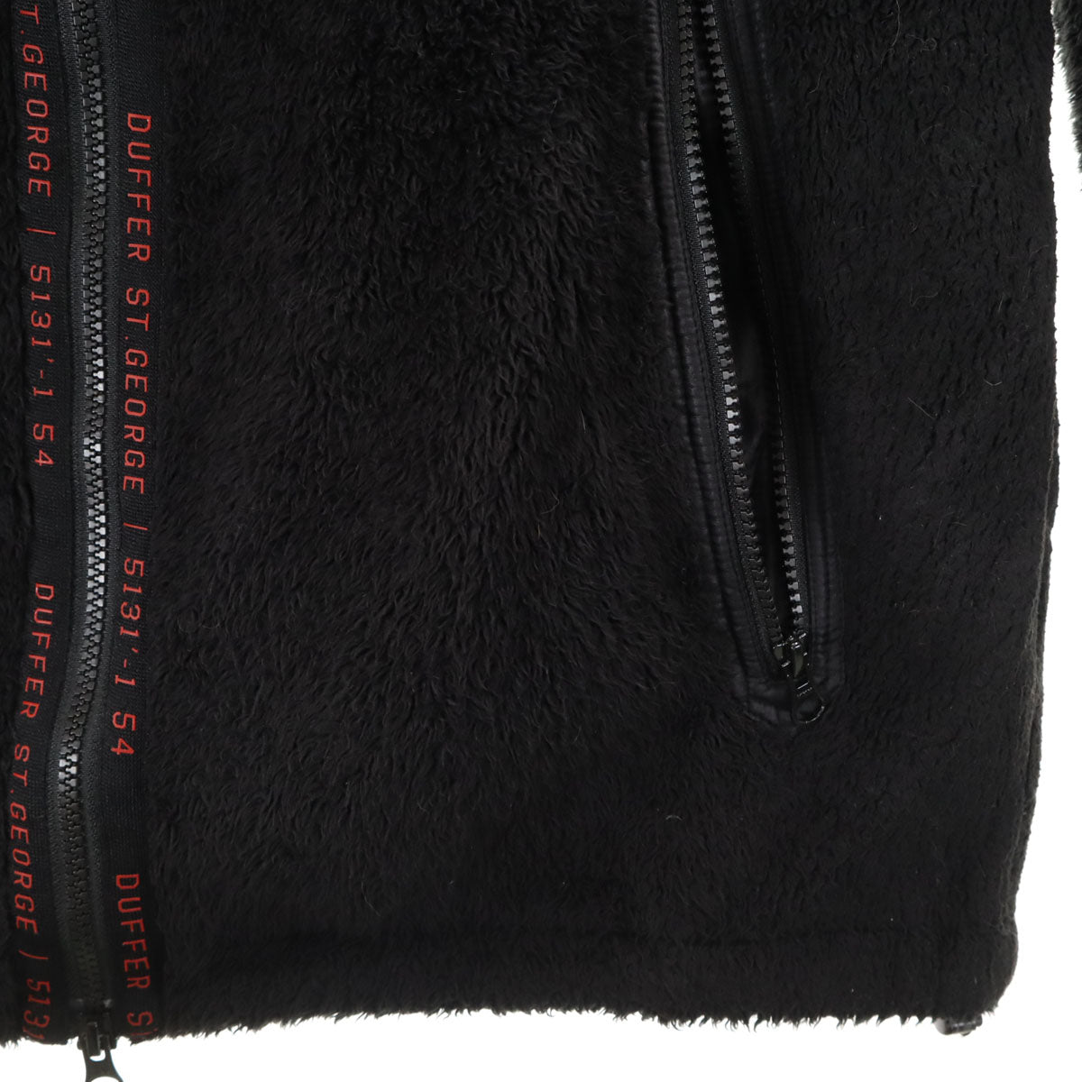 DUFFER ST.GEORGE ダファーオブセントジョージ フリースジャケット XL ブラック メンズ