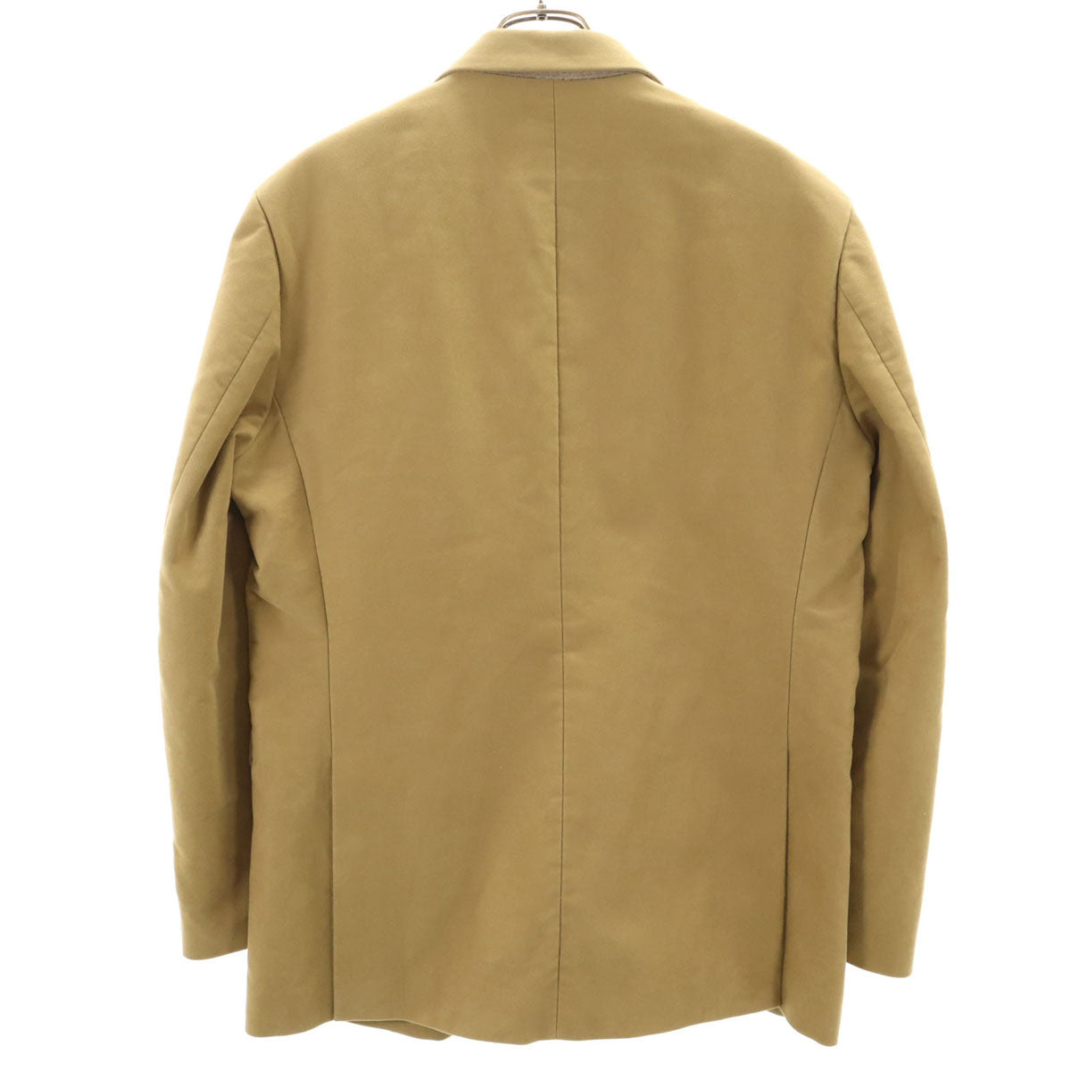 美品 Mr.GENTLEMAN ミスタージェントルマン コットンスエード ダブルブレスト ジャケット L キャメル メンズ