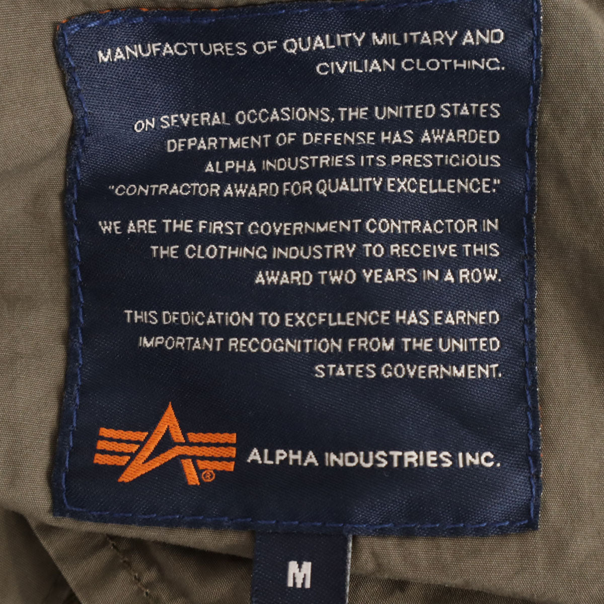 未使用 ALPHA INDUSTRIES INC アルファインダストリーズ ECWCS フィールドジャケット M カーキグレー系 ミリタリー フライト メンズ