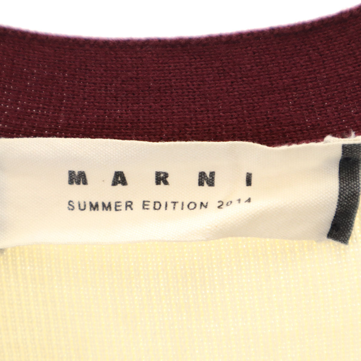 MARNI マルニ イタリア製 長袖 Vネック ニットカーディガン 38 ワインレッド レディース