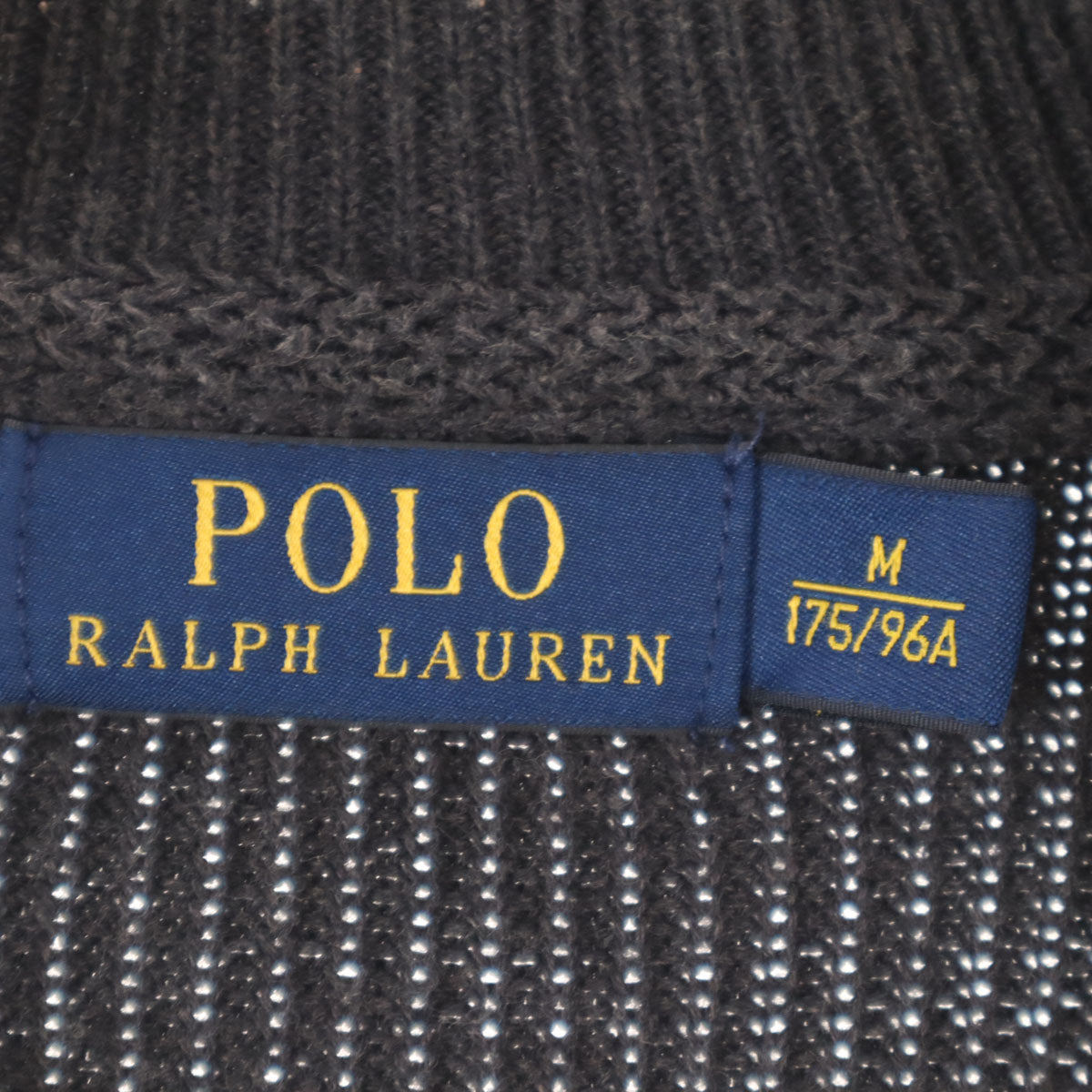 POLO RALPH LAUREN ポロラルフローレン 長袖 ジップアップ ニットカーディガン M グレー メンズ