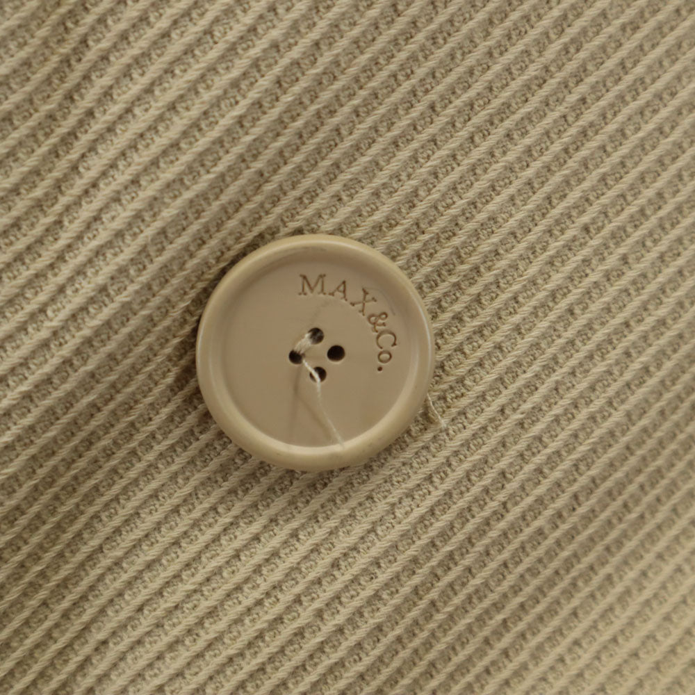 MAX&CO マックスアンドコー カジュアル パンツスーツ 上下 セットアップ L ベージュ マックスマーラ レディース