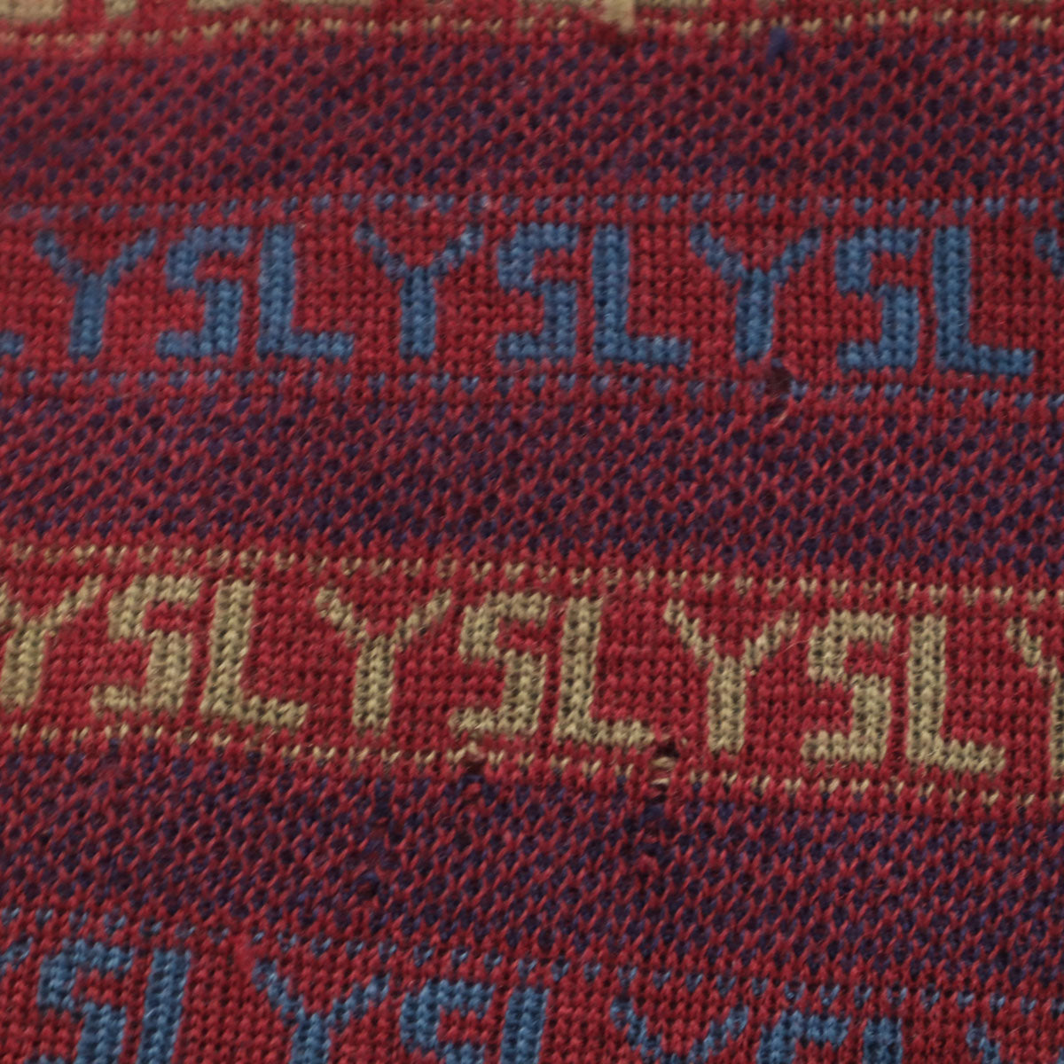 YVES SAINT LAURENT イヴサンローラン 90s オールド 総柄 長袖 セーター S パープル系 ニット レディース