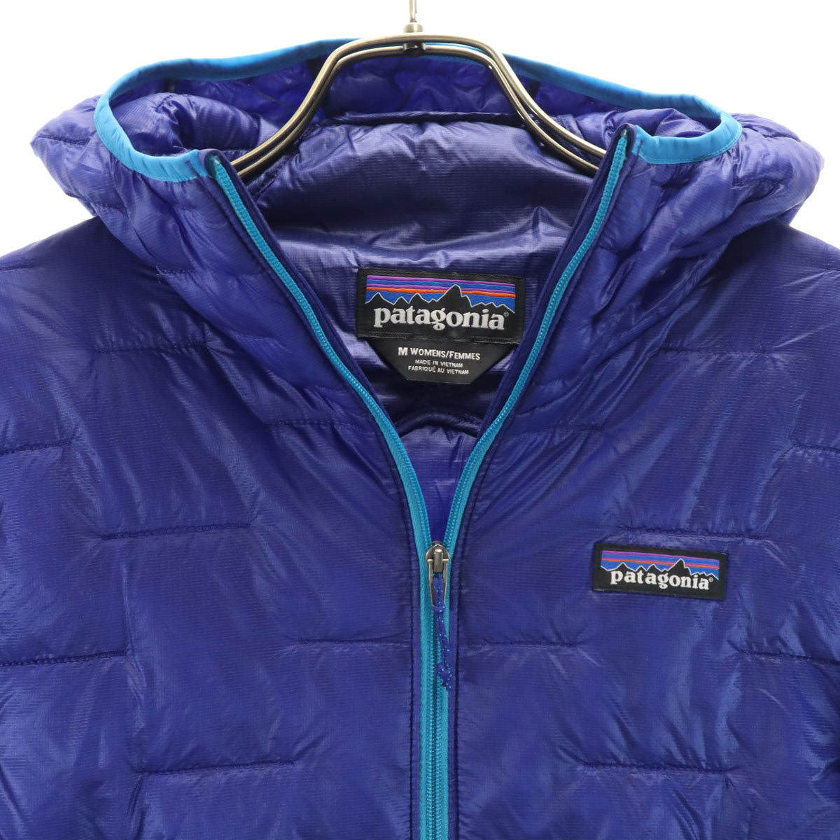 patagonia パタゴニア マイクロパフ 中綿ジャケット M ブルー系 84040 アウトドア レディース