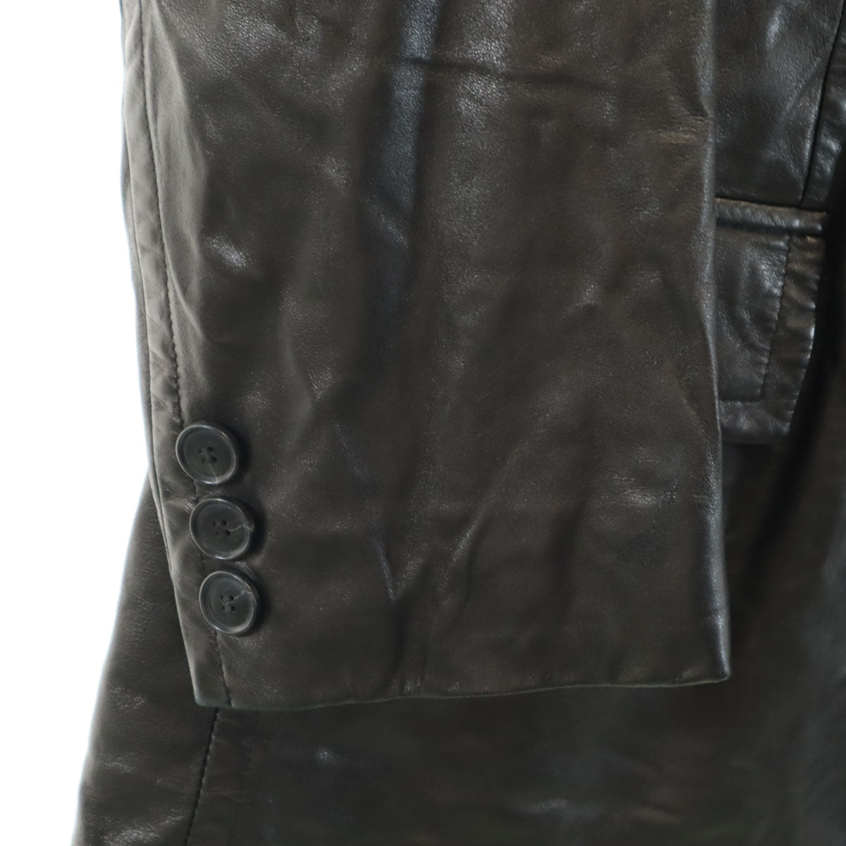 HUGO BOSS ヒューゴボス レザージャケット 52 ブラウン系 メンズ