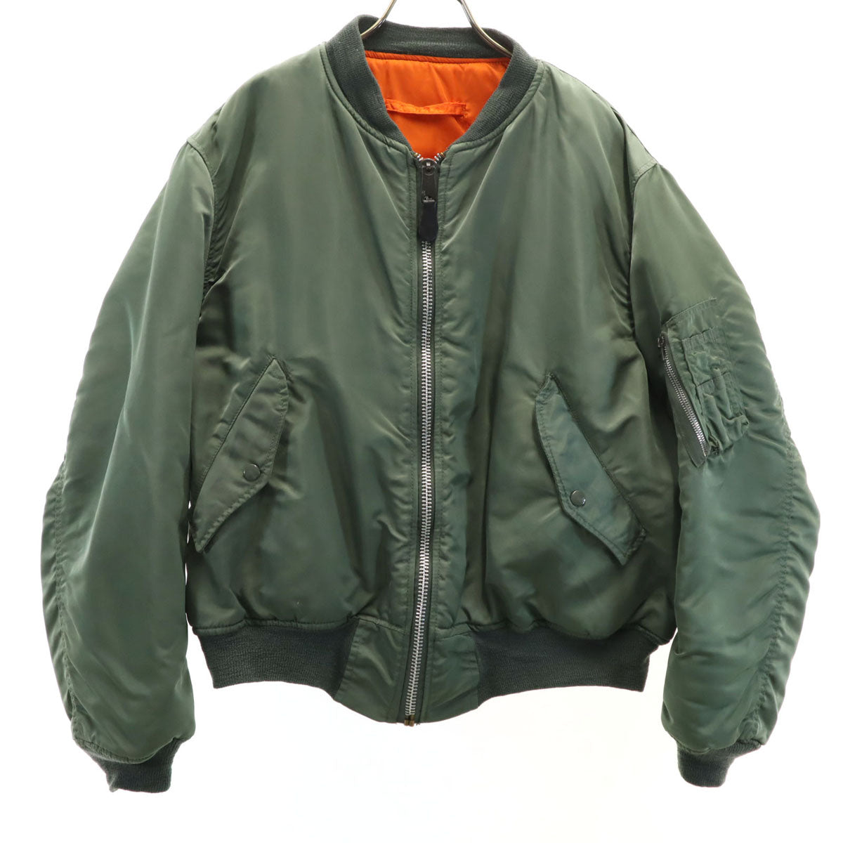 アメリカ空軍 MA-1 フライトジャケット L カーキ メンズ