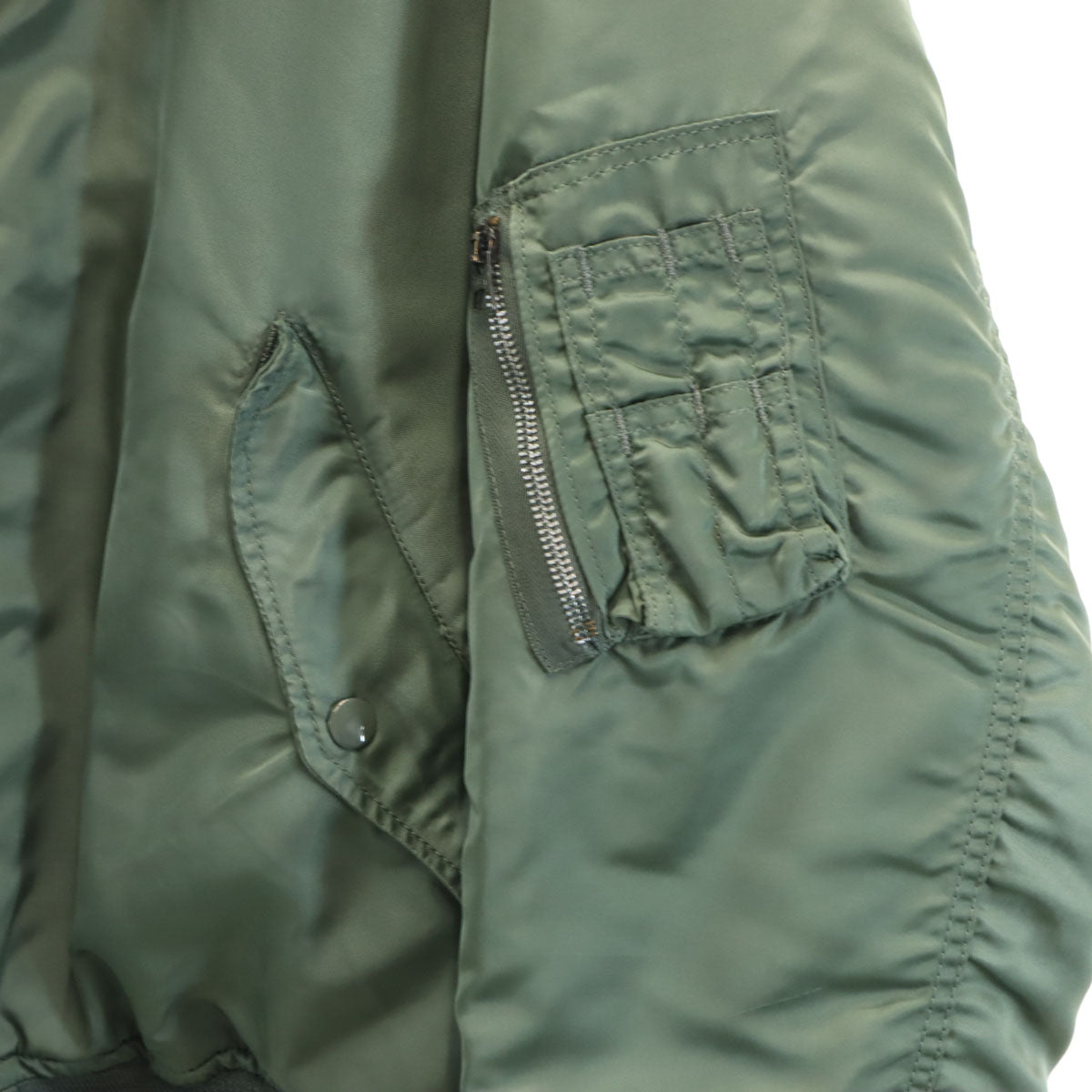 アメリカ空軍 MA-1 フライトジャケット L カーキ メンズ