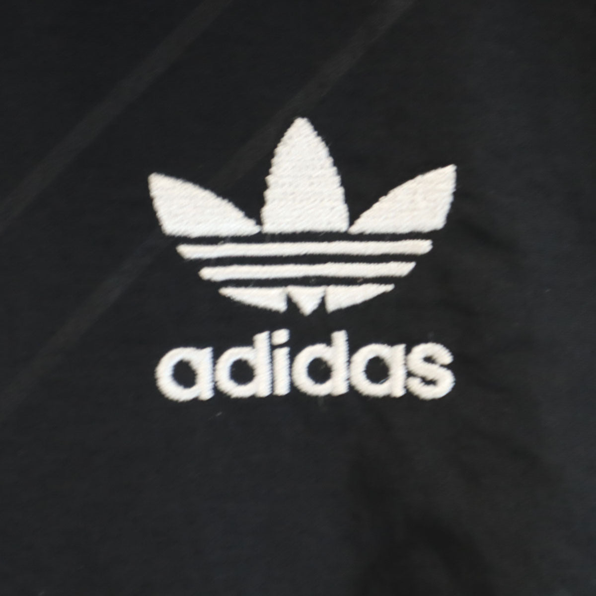 未使用 adidas Originals アディダスオリジナルス トレフォイルロゴ ウインドブレーカー XO ブラック 裏メッシュ ビッグサイズ メンズ