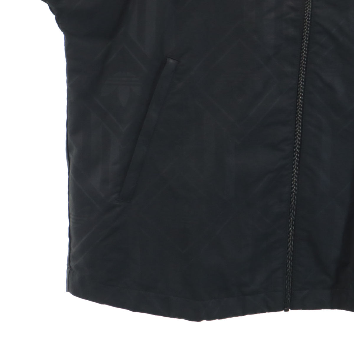 未使用 adidas Originals アディダスオリジナルス トレフォイルロゴ ウインドブレーカー XO ブラック 裏メッシュ ビッグサイズ メンズ