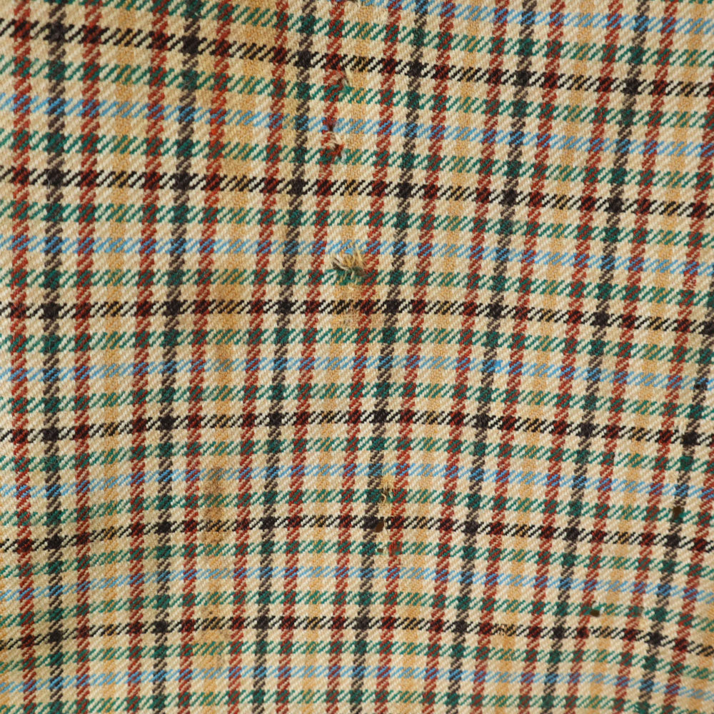 CELINE セリーヌ 80s 90s フランス製 オールド チェック柄 カジュアル スカートスーツ 上下 セットアップ 42 ベージュ レディース