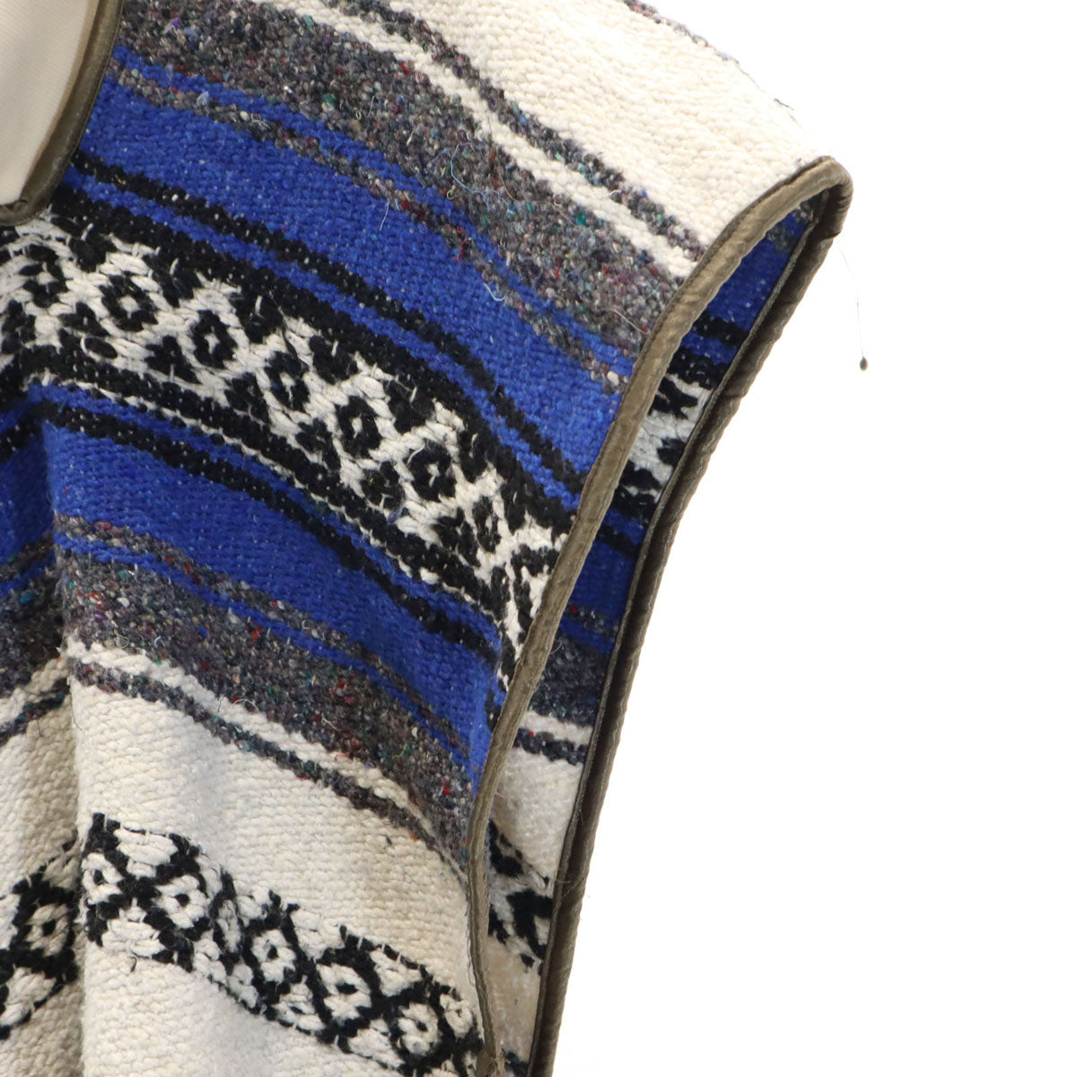 77circa ナナナナサーカ メキシカンラグ ポンチョ アイボリー レディース