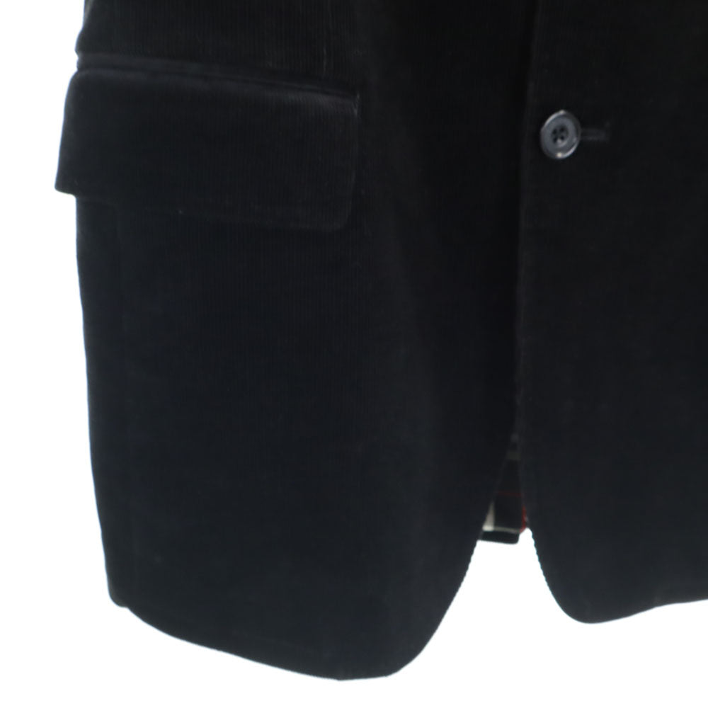 BURBERRY BLACK LABEL バーバリーブラックレーベル コーデュロイ スーツ 上下 セットアップ L/79 ブラック 三陽商会 メンズ