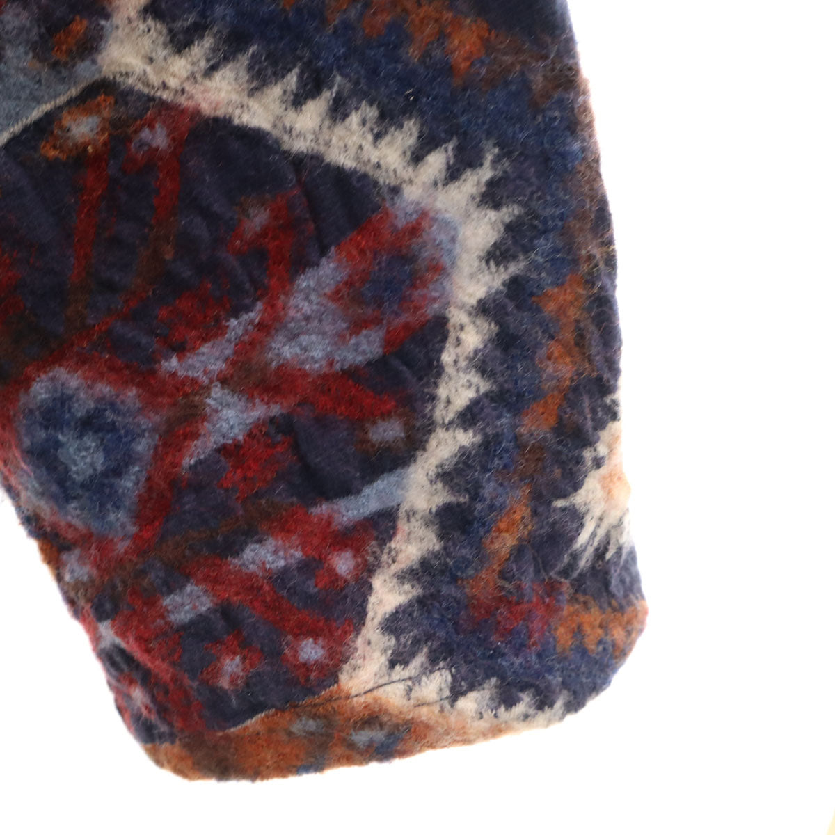 KAPITAL キャピタル 日本製 ネイティブ柄 ウールジャケット 上下 セットアップ 4/2 ネイビー メンズ