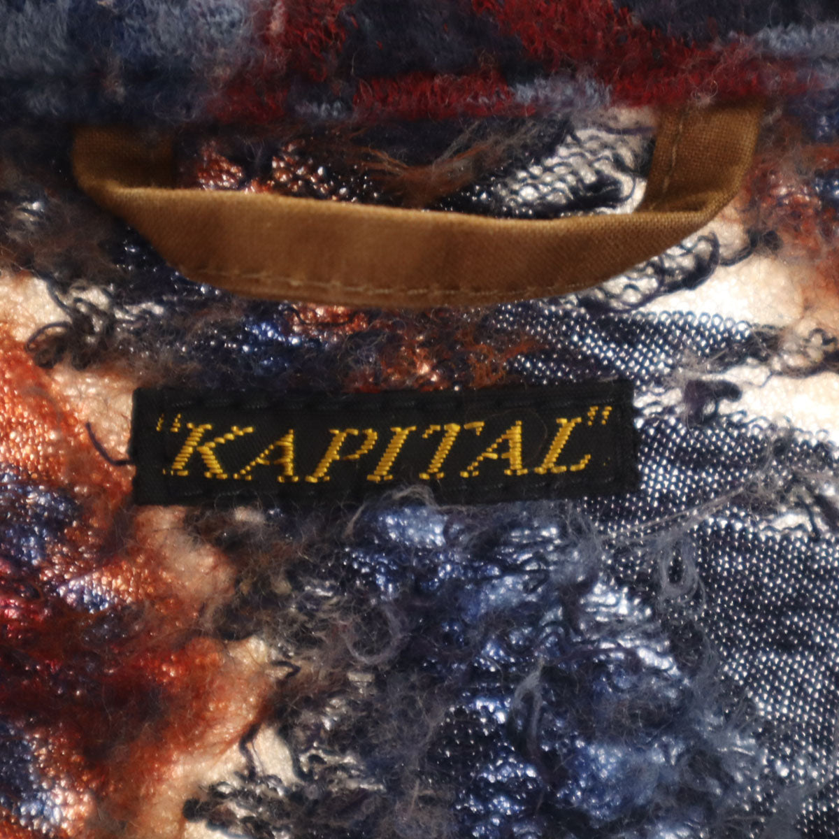 KAPITAL キャピタル 日本製 ネイティブ柄 ウールジャケット 上下 セットアップ 4/2 ネイビー メンズ