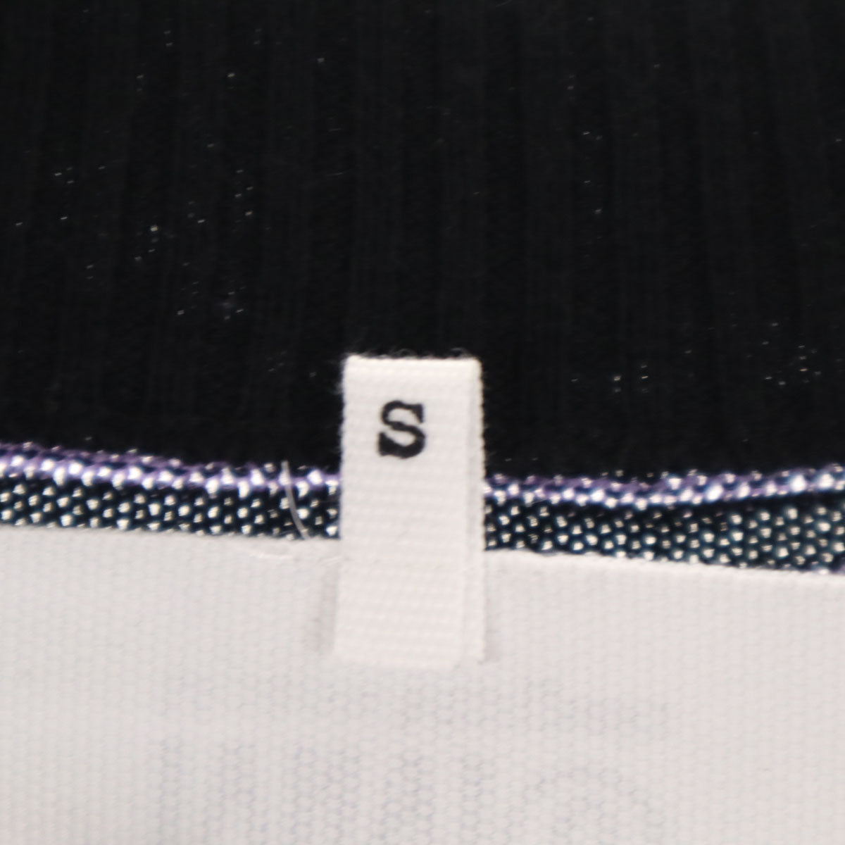 MM6 Maison Margiela エムエムシックス メゾンマルジェラ イタリア製 ボーダー柄 長袖 ニット 上下 セットアップ S ブラック レディース