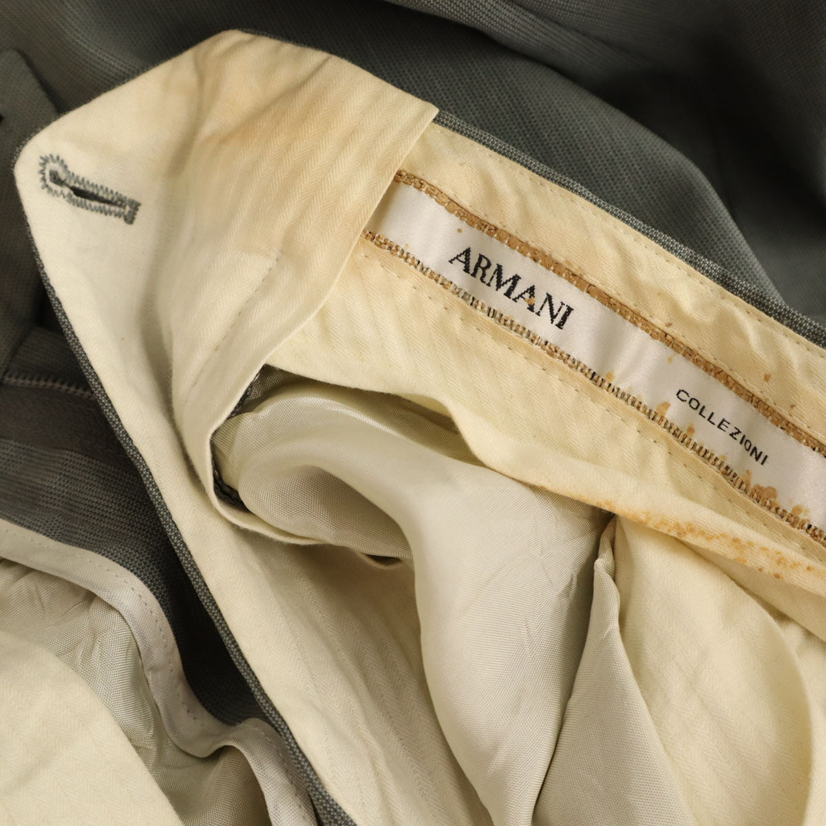 ARMANI COLLEZIONI アルマーニコレッツォーニ イタリア製 スーツ 上下 セットアップ グレー メンズ