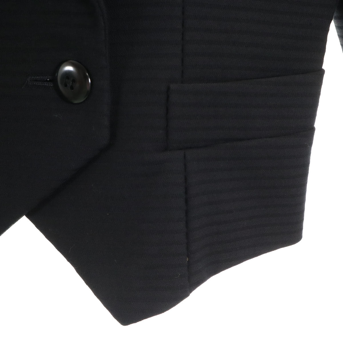 Christian Dior PRET-A-PORTER クリスチャンディオール プレタポルテ 90s オールド ボーダー/ストライプ柄 スカートスーツ 上下 セットアップ 11 ブラック レディース