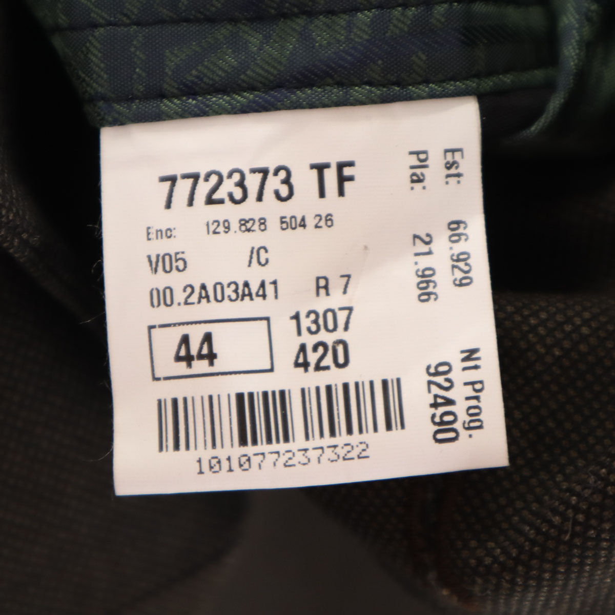 美品 Paul Smith LONDON ポールスミスロンドン ポルトガル製 スーツ 上下 セットアップ 44/W37 ブラウン メンズ