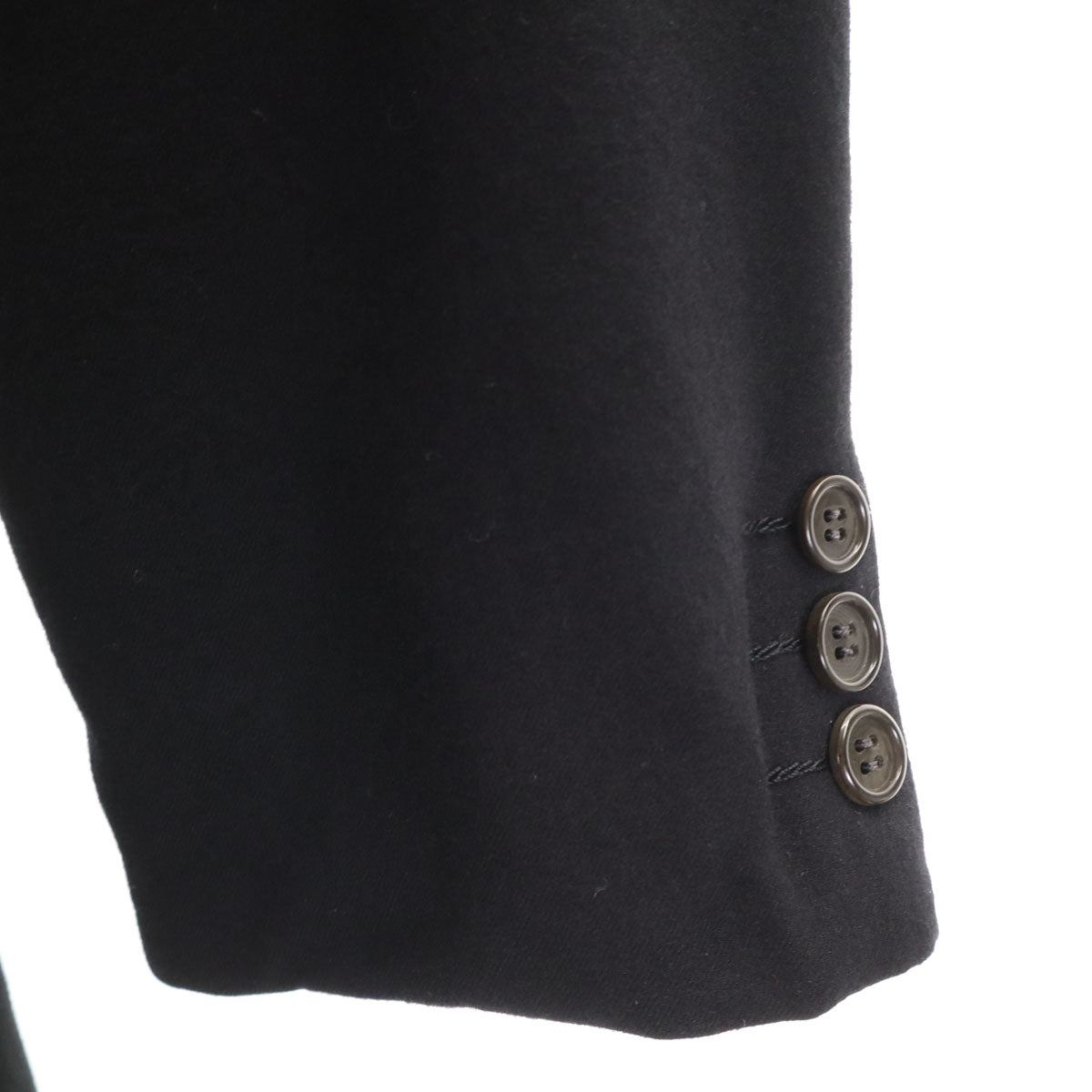 GIORGIO ARMANI ジョルジオアルマーニ イタリア製 ダブル スーツ 上下 セットアップ 46 ブラック メンズ