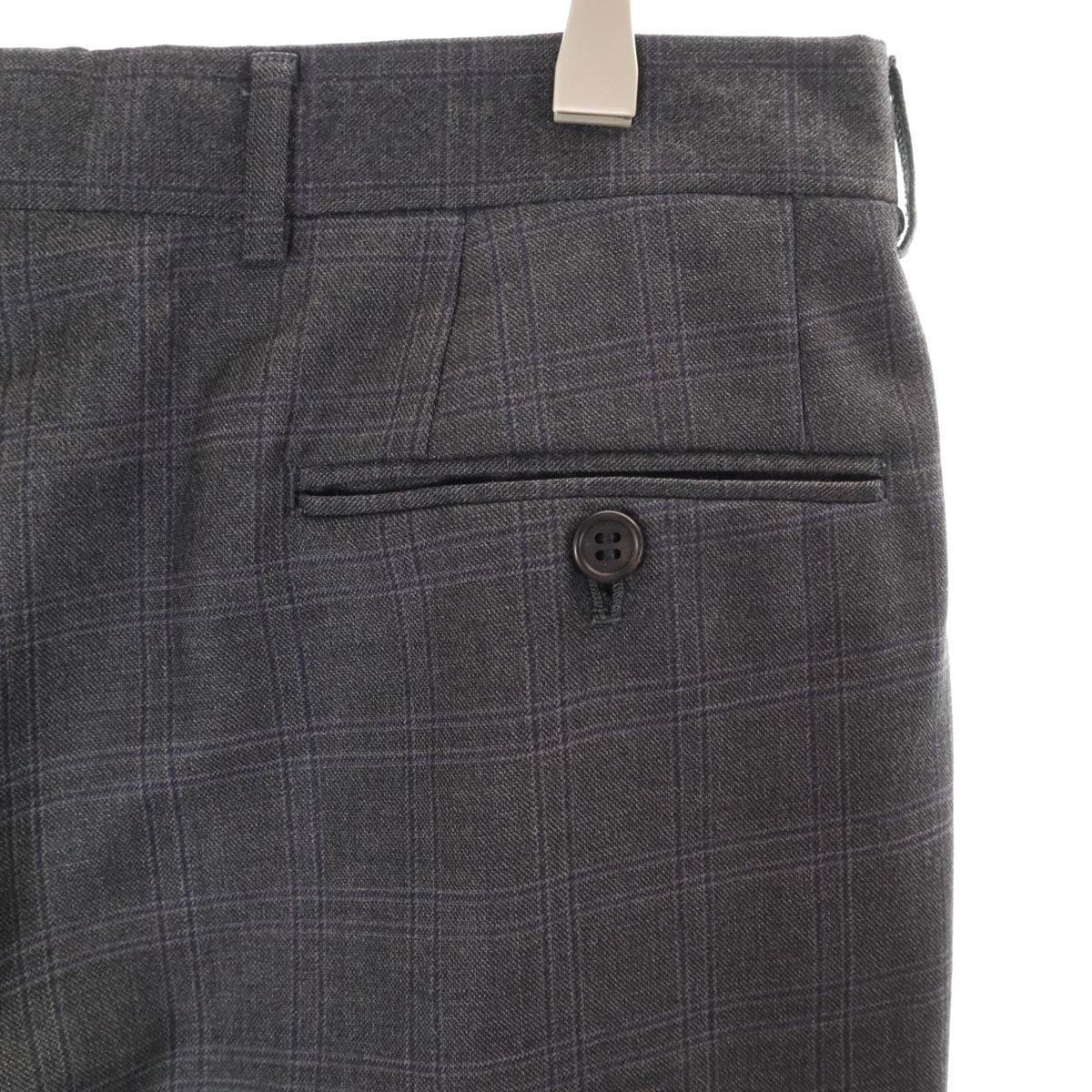 Paul Smith LONDON ポールスミスロンドン 日本製 チェック柄 FRATELLI TALLIA DI DELFINO生地 Super120’s スーツ 上下 セットアップ L グレー メンズ