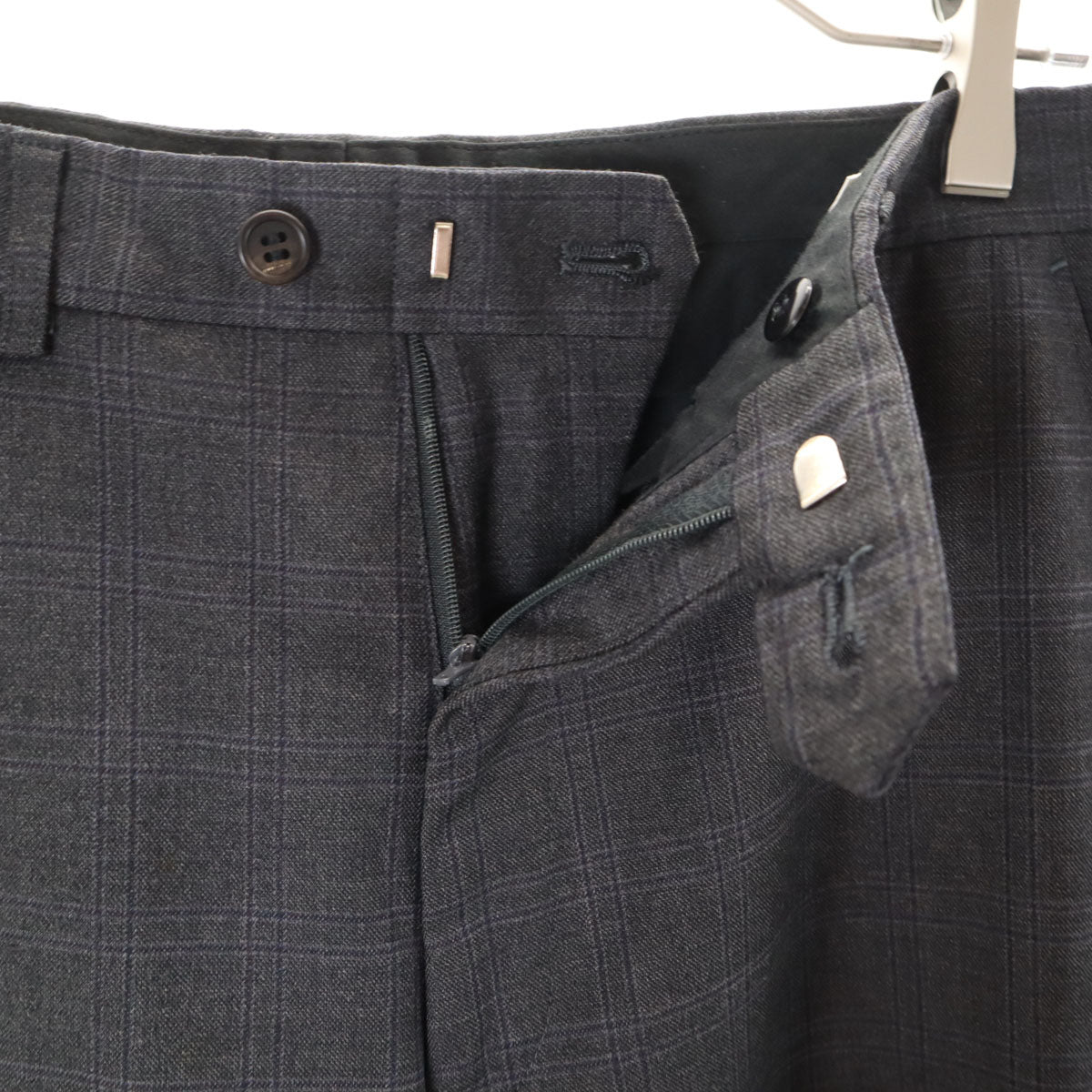 Paul Smith LONDON ポールスミスロンドン 日本製 チェック柄 FRATELLI TALLIA DI DELFINO生地 Super120’s スーツ 上下 セットアップ L グレー メンズ