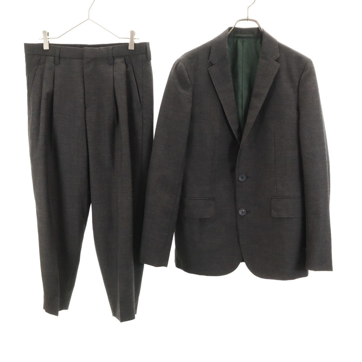 美品 kolor カラー 日本製 スーツ 上下セットアップ 2 チャコールグレー メンズ 美品 kolor カラー 日本製 スーツ 上下 セットアップ 2