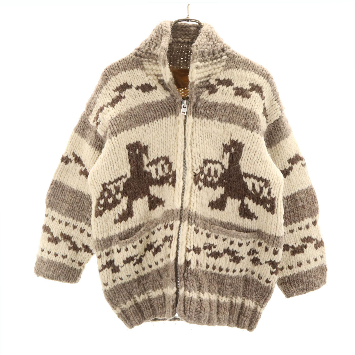 KISITAU キシタウ 90s カナダ製 オールド カウチンジャケット グレー ニット メンズ