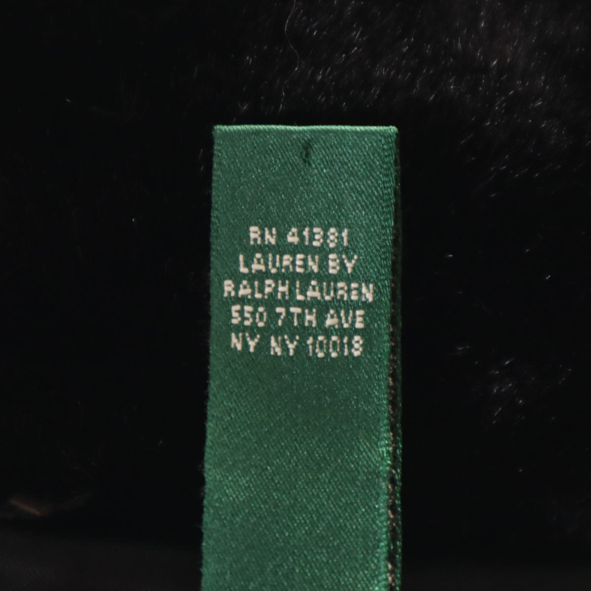 LAUREN RALPH LAUREN ローレンラルフローレン フェイクファー ジャケット M ブラック レディース