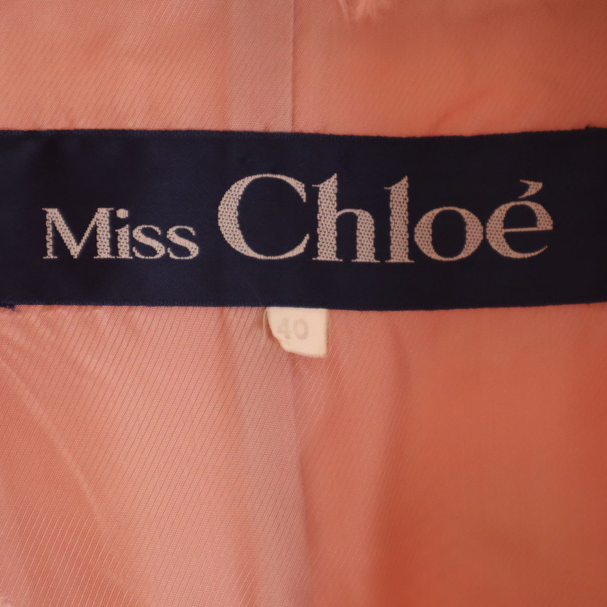 miss chloe ミスクロエ 日本製 フェイクファー コート 40 ピンク レディース
