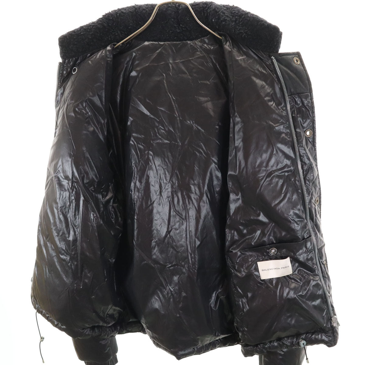 BALENCIAGA バレンシアガ ブルゾン 50 ブラック PARIS メンズ