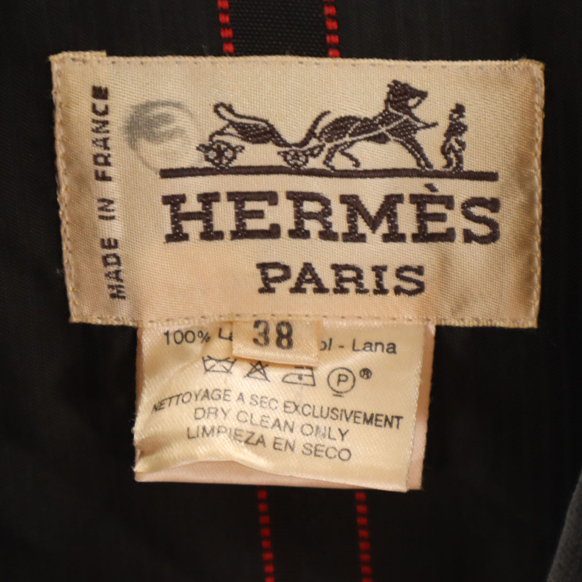 美品 HERMES エルメス フランス製 ウールコート 38 グレー レディース