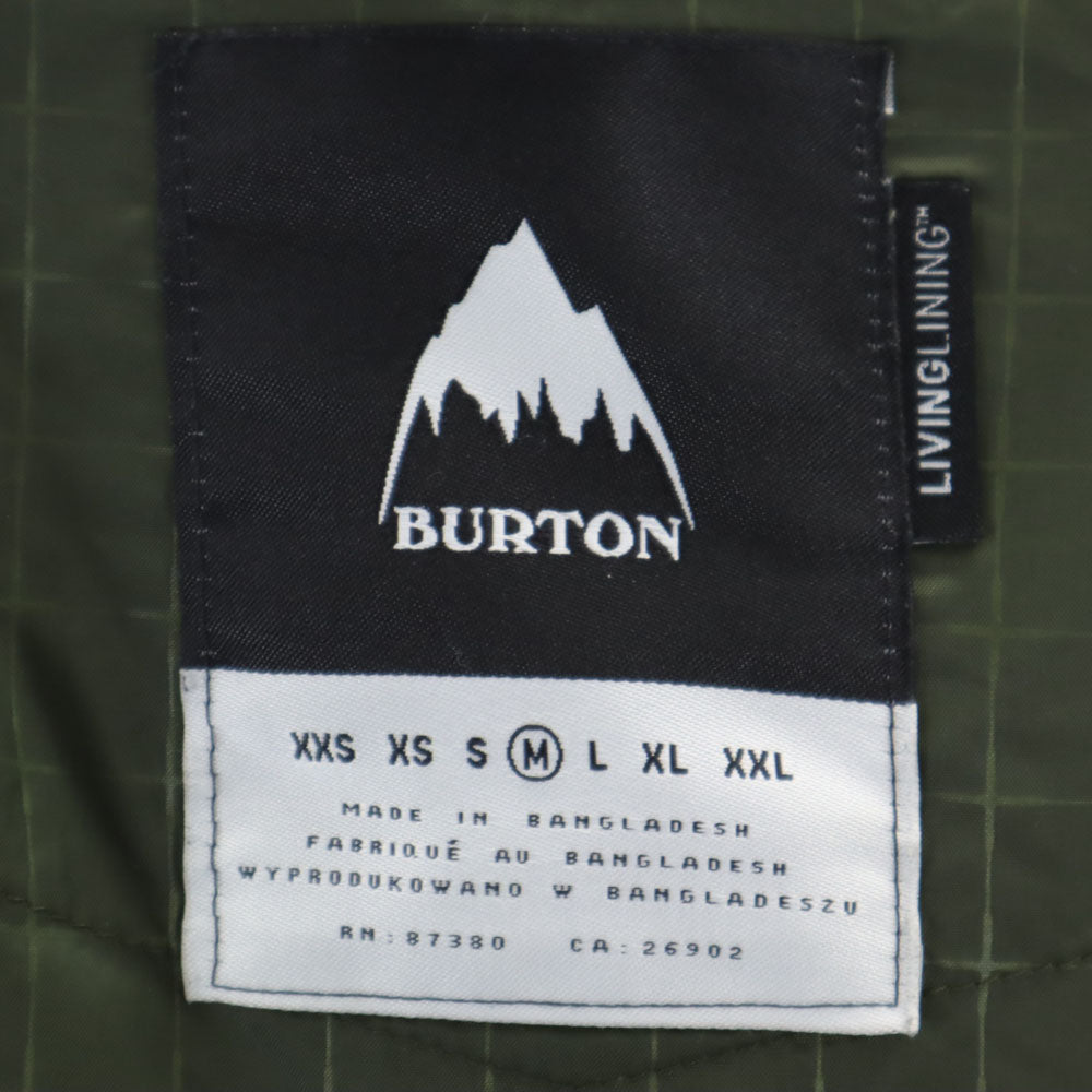 BURTON バートン カモフラ柄 スノーボード ジャケット 上下 セットアップ M グレー系 ウィンタースポーツ メンズ
