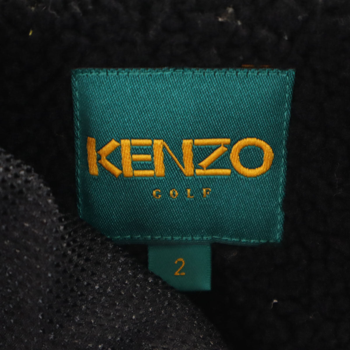 KENZO GOLF ケンゾーゴルフ 90s 日本製 オールド キルティングジャケット 2 ブラック 裏ボア レディース