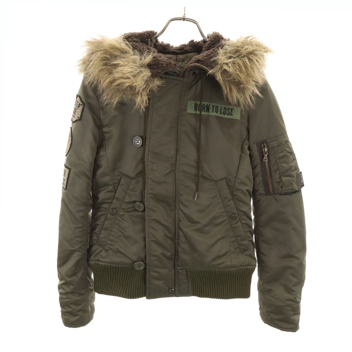 HYSTERIC ヒステリック N2-B フライトジャケット FREE カーキ 中綿 ヒステリックグラマー レディース