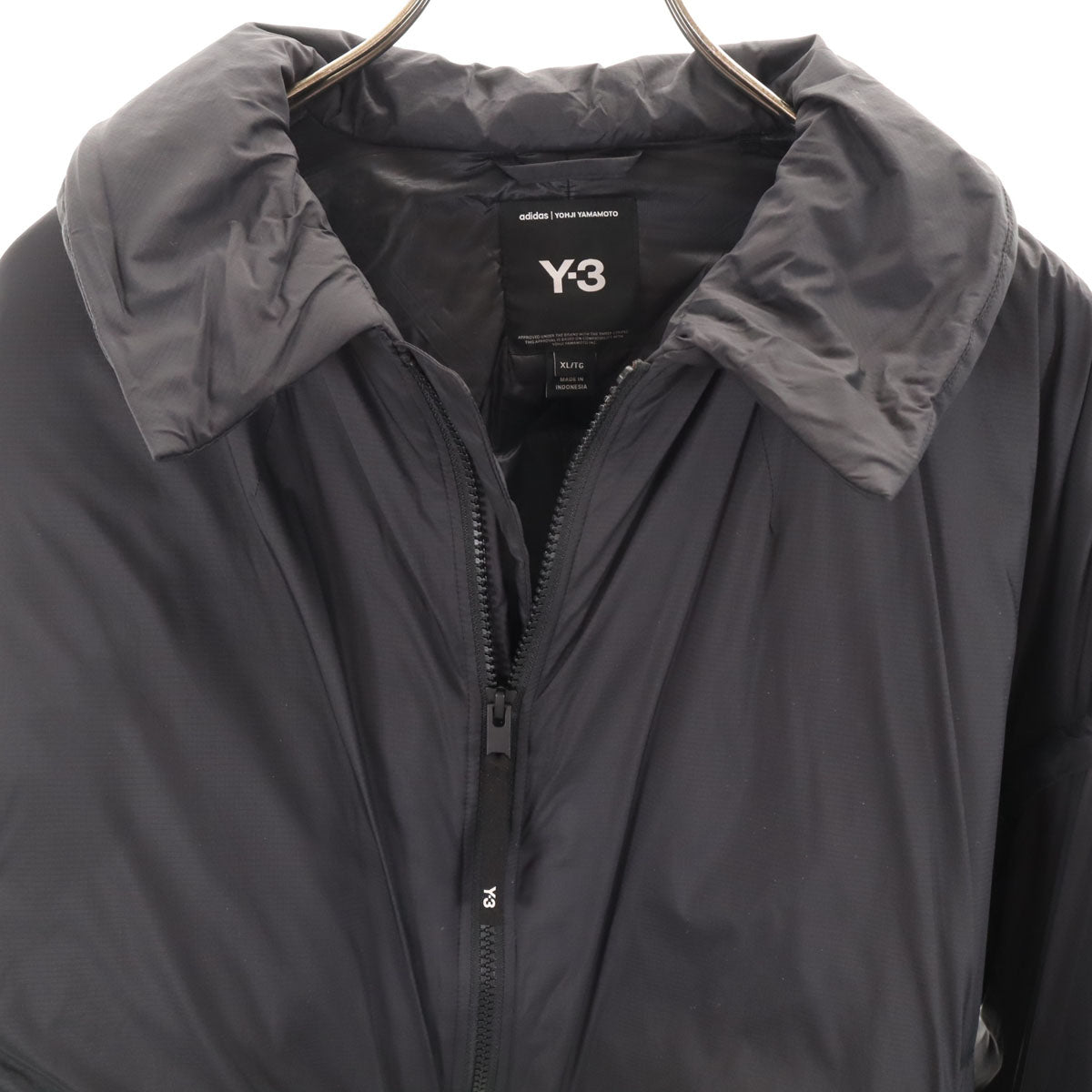 Y-3 ワイスリー 中綿ジャケット XL チャコールブラック ヨウジヤマモト レディース