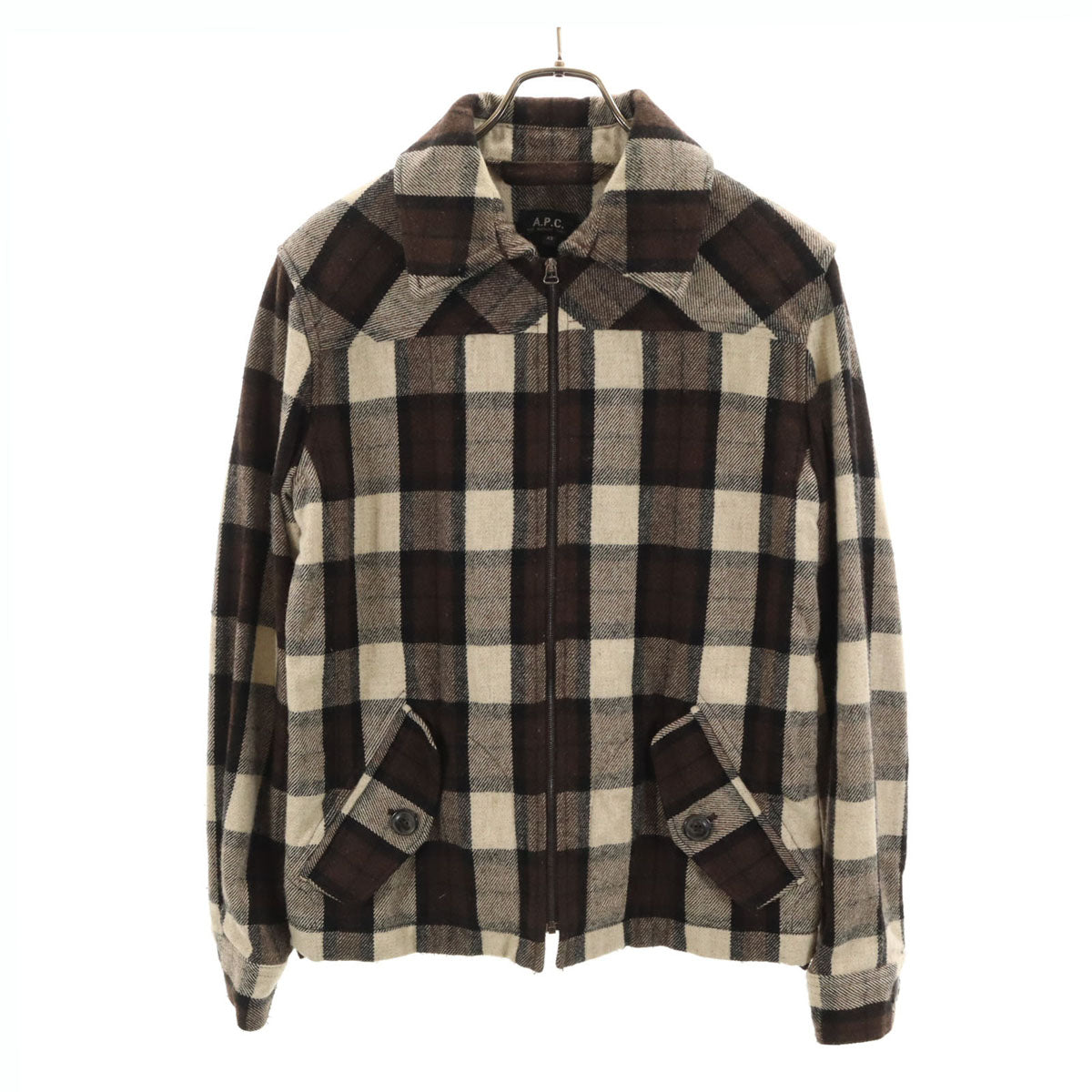 A.P.C. アーペーセー チェック柄 ジャケット XS ブラウン系 メンズ