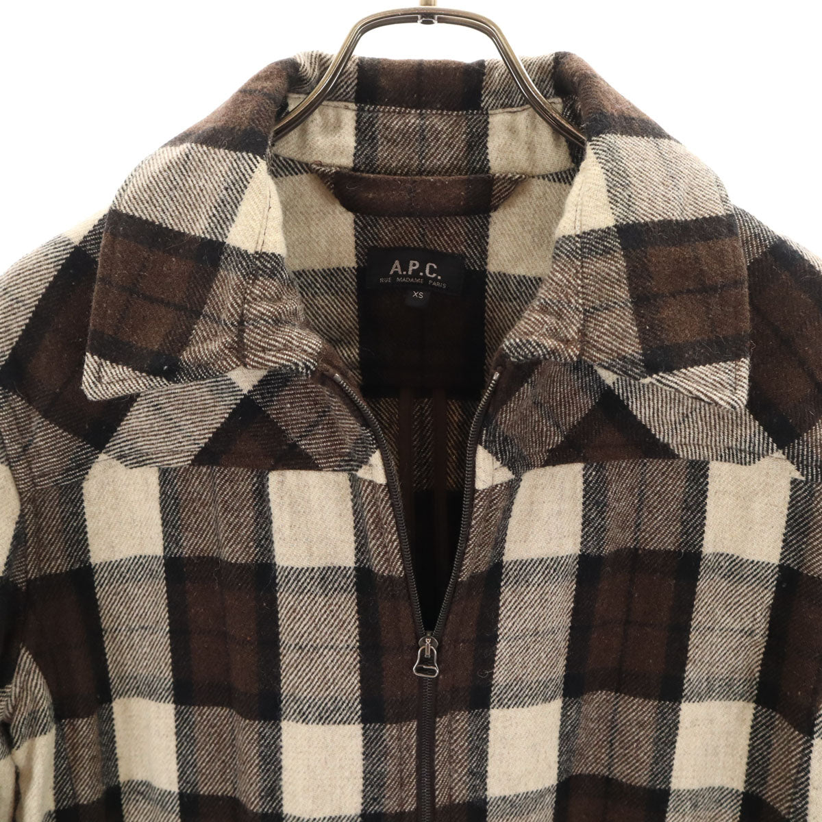 A.P.C. アーペーセー チェック柄 ジャケット XS ブラウン系 メンズ