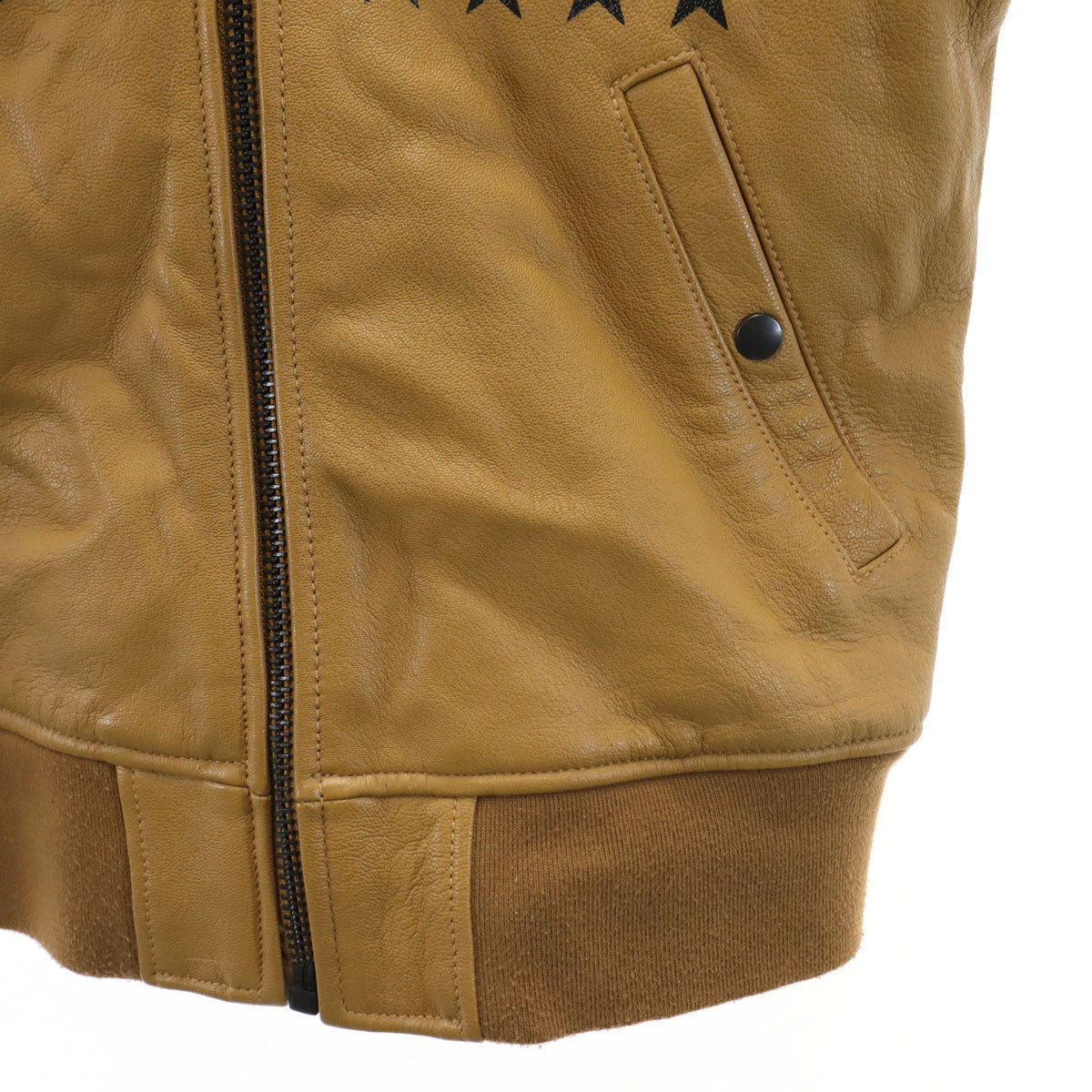 AVIREX アヴィレックス ゴートレザー MA-1 フライトジャケット M ブラウン 中綿 メンズ