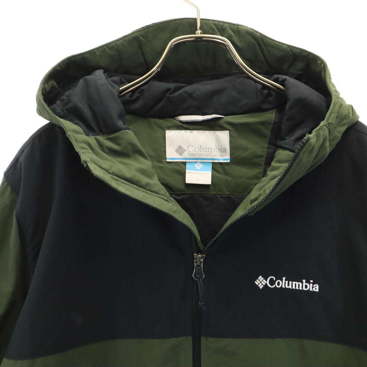 Columbia コロンビア ジャケット L カーキ 薄中綿入り アウトドア メンズ