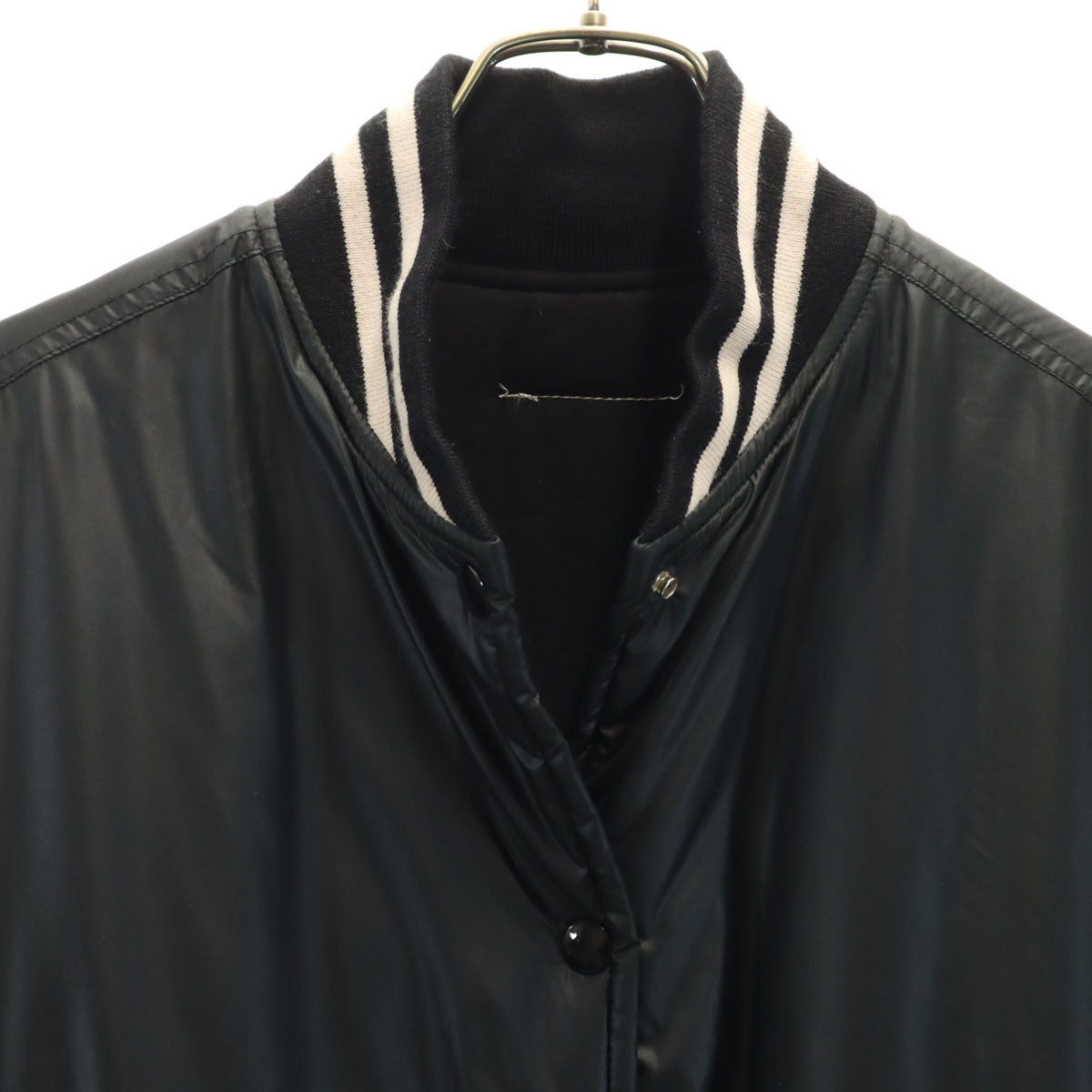 美品 MM6 エムエムシックス イタリア製 リバーシブル スタジャン 42 ブラック Martin Margiela 中綿入り レディース