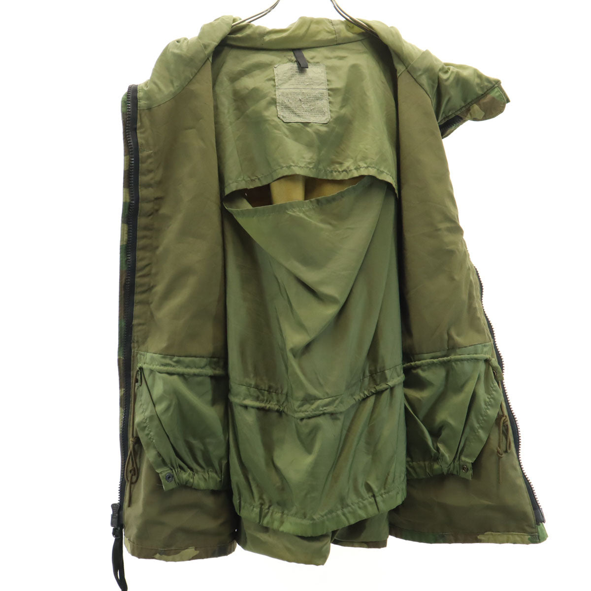 US ARMY アメリカ軍 90s 米軍 オールド ECWCS ゴアテックス カモフラ柄 ミリタリージャケット L カーキ 迷彩 メンズ