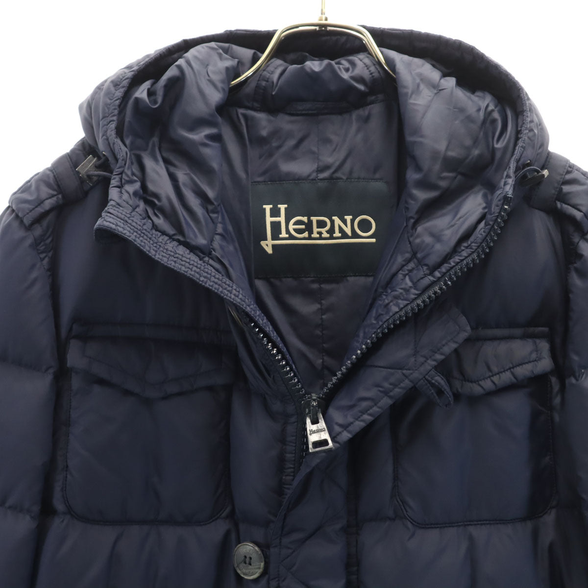 Herno ヘルノ ダウンジャケット 48 ネイビー系 メンズ