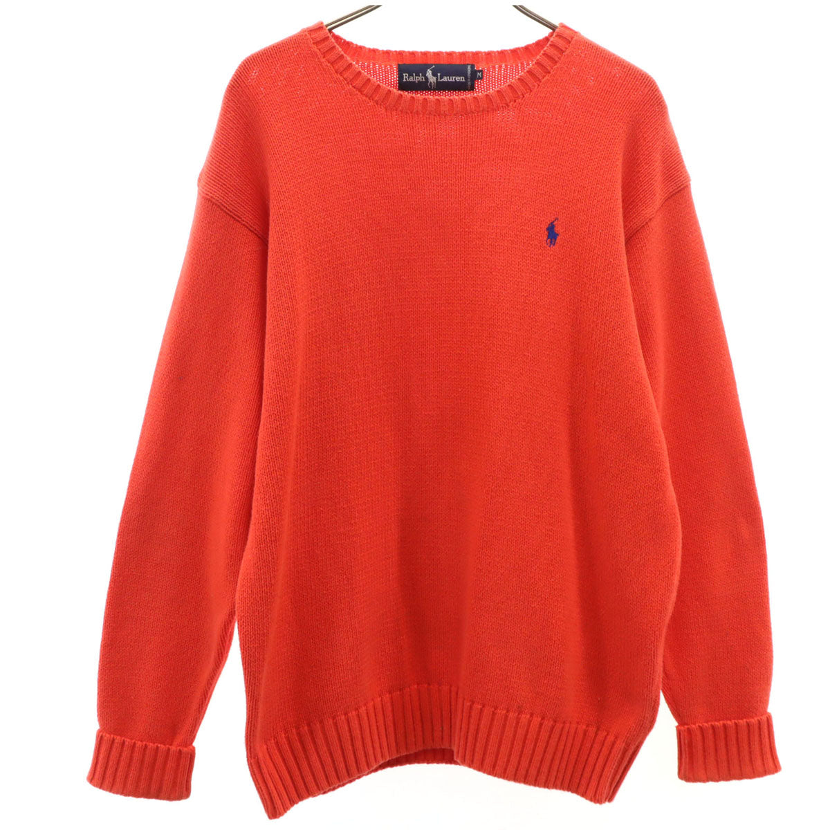 Polo by Ralph Lauren ポロバイラルフローレン 長袖 ニット M 朱色 セーター レディース