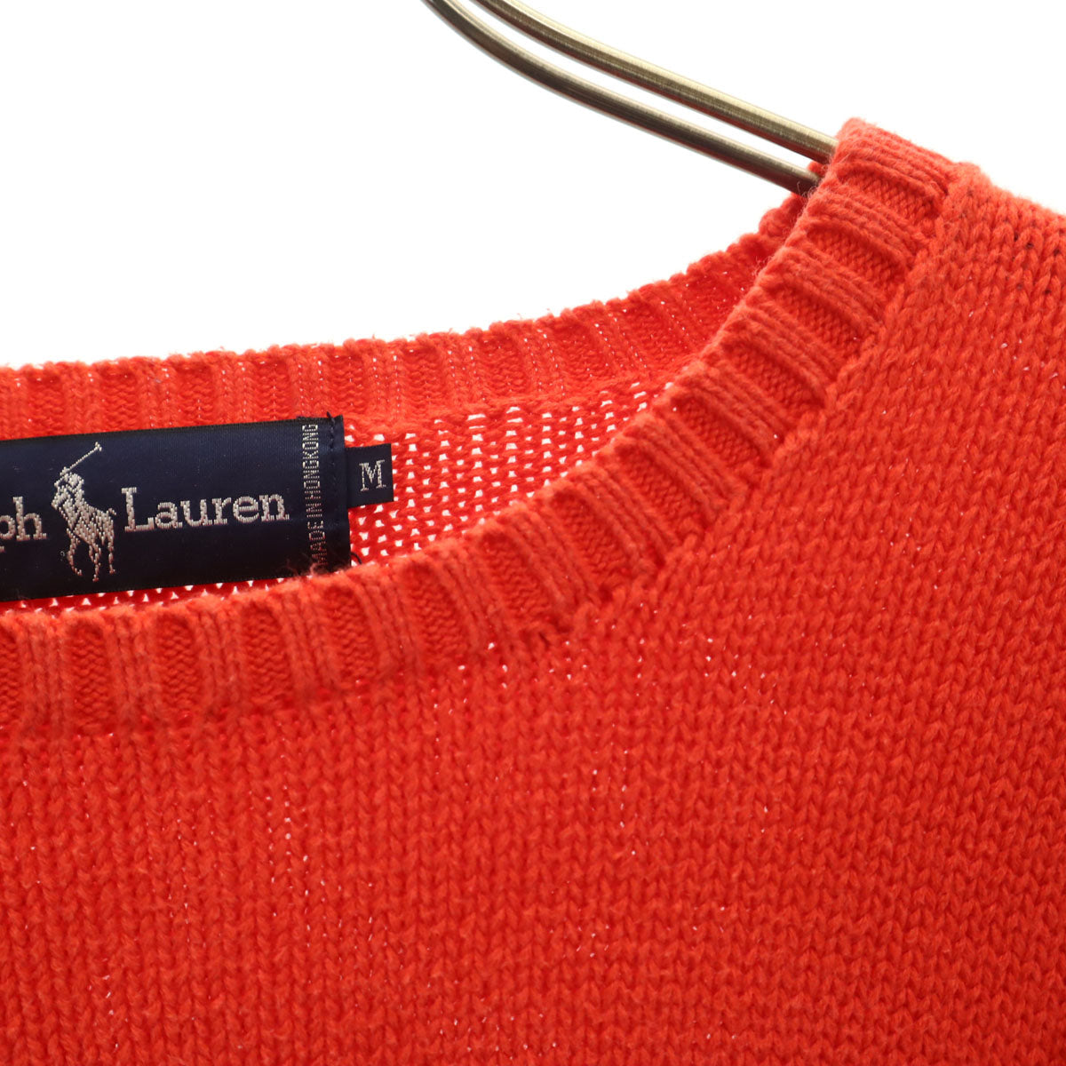Polo by Ralph Lauren ポロバイラルフローレン 長袖 ニット M 朱色 セーター レディース