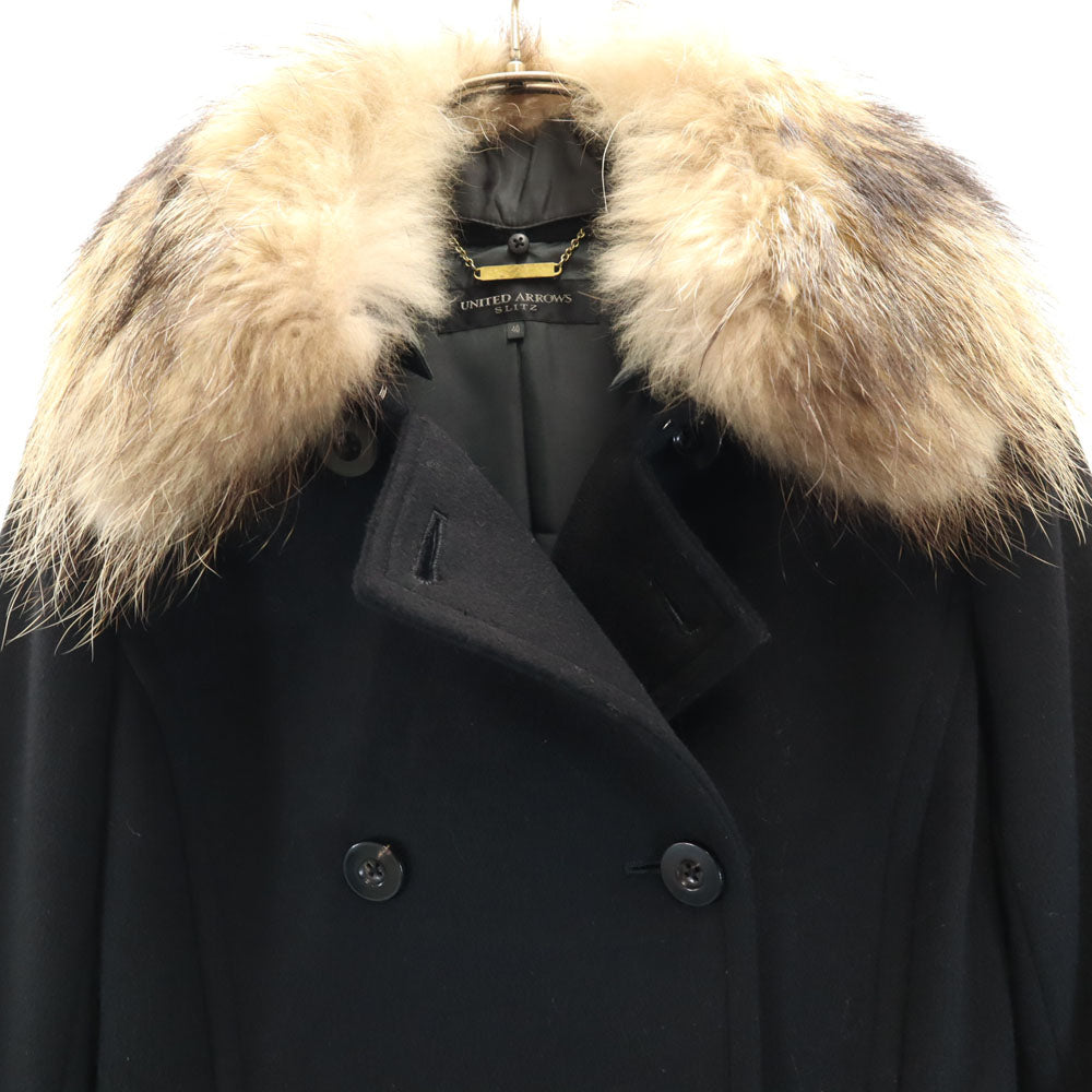 UNITED ARROWS ユナイテッドアローズ ピーコート 40 ブラック レディース
