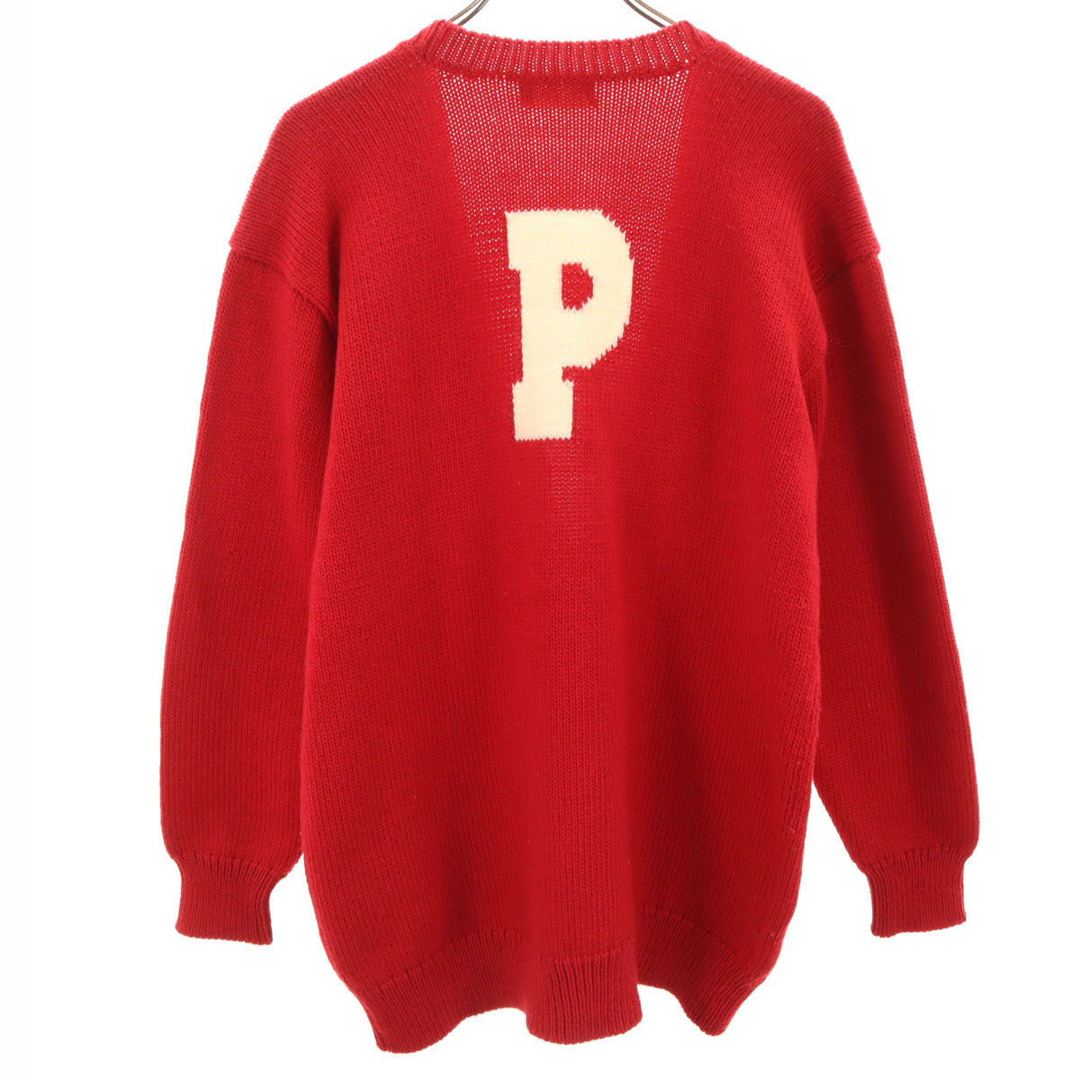 PINK HOUSE ピンクハウス 90s オールド 長袖 ニットカーディガン レッド レディース